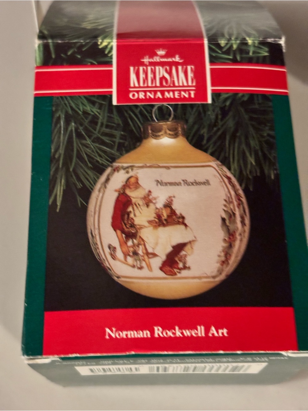 Norman Rockwell Art Holiday 1991 Hallmark Keepsake Ornament